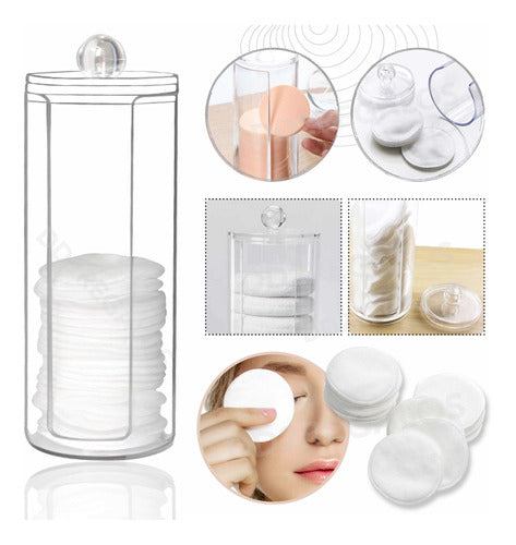 DD2REGALOS Acrylic Makeup Cotton Wipes Organizer 1