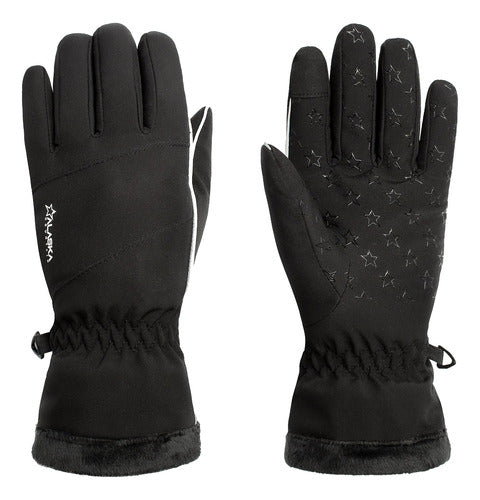 Alaska Guantes Milano Softshell Ski Snowboard Mujer Negro 0