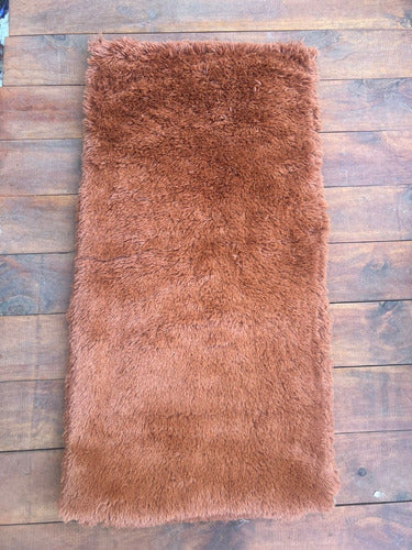 Luxurious Long-Haired Leather Rug 1m x 0.50m 32