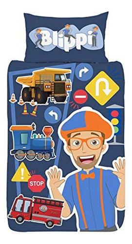 Blippi Individual Duvet Cover - Reversible Bedding Set 1