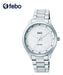 Q&Q Analog Watch Steel Mesh White Dial Q49B004PY Febo 1