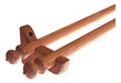 TF Double Wooden Curtain Rod Kit 22mm X 1.6m - 2 Sections 1