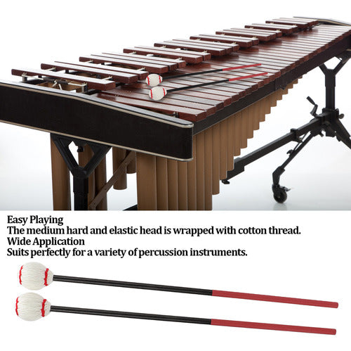 Kit De Conjunto De Alças De Madeira Marimba Hammer Mallet Xi 4