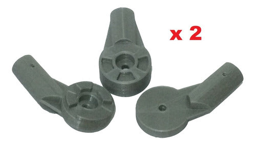 3DFUNCIONAL Tender With Hanger Replacement - Set of Hinges for 20mm Pipe (x2) 0