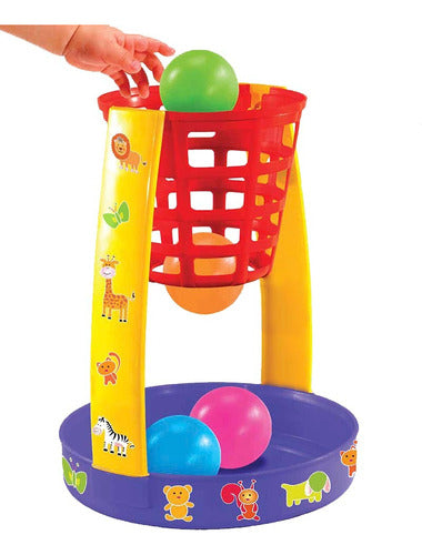 JNG Plast Baby Basketball Hoop with 4 Balls for Kids 0