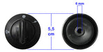 Domec 96 Black Knob Set for Kitchen 2