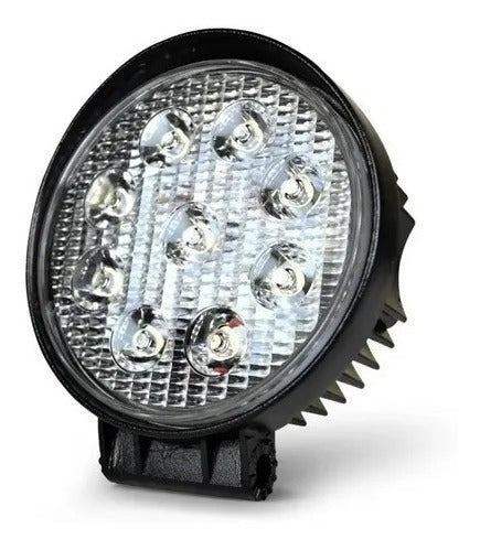 2 Round Off Road 9 LED 27W Agricultural LED Auxiliary Lights 7
