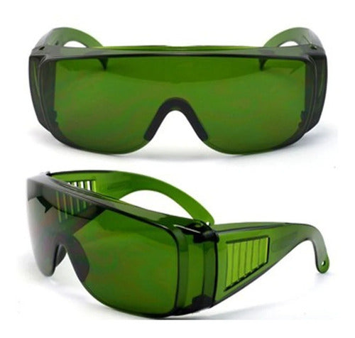 North Lenses Safety Glasses for Work Plastic Green X3u 0