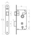 Canoa Door Lock Plate 101 Zincated Model 801 Round 2