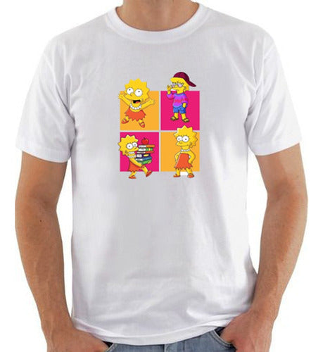 Sublismall Unisex Customizable Lisa T-Shirt - The Simpsons #010 0