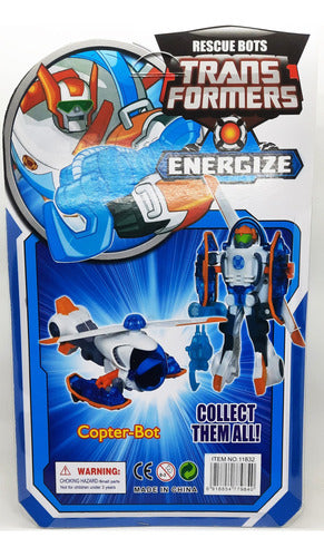 Rescue Bots Energize Transformer 20cm En 1 Solo Paso Blades 3