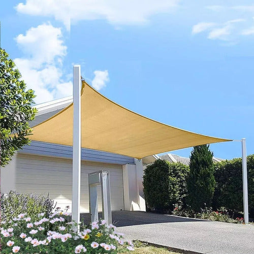 Tubelux Malla Sombra Vela Toldo 3.6 X 3.6 Mts Jardin Patio Filtro UV 2