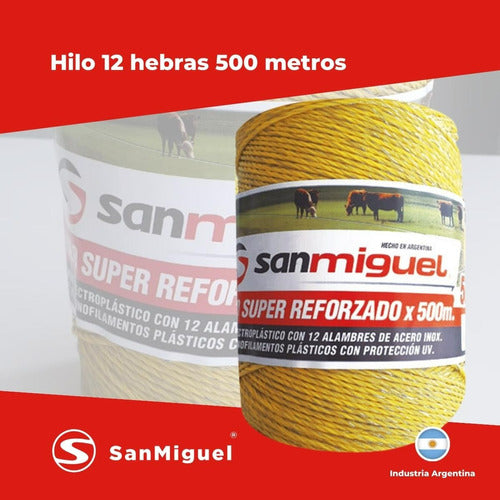 Hilo Súper Reforzado 500 Metros 12h Para Boyero San Miguel 3