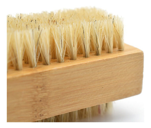 Double Wooden Nail Brush with Natural Bristles - Manicure 2