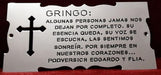 GRABADOS ARTISTICOS Stainless Steel Memorial Plate 10x20 Cross Cutout 2