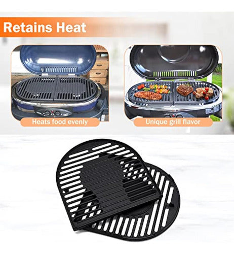 Criditpid Cast Iron Grates for Coleman RoadTrip Grill 5