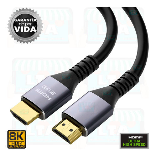 Cable Hdmi 2.1 Gdx15 8k@60hz Hdr Earc Vrr Qms Qft 1.5 Metros 1