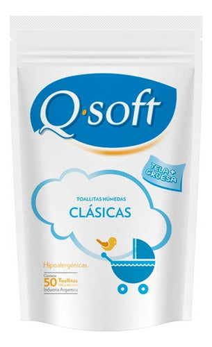 Toallitas Humedas Qsoft Clasicas 2500 Un (50 Packs) 0