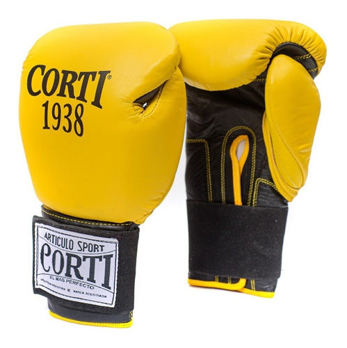 Corti Boxing Gloves 16 Oz Leather Kickboxing Professionals 13