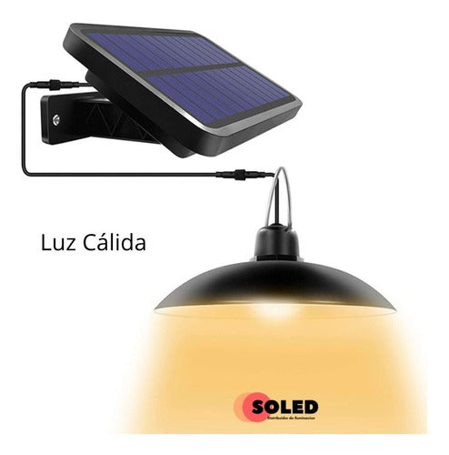 Soled Lampara Led Solar Lampara Colgante Luz Calida Control Remoto 1