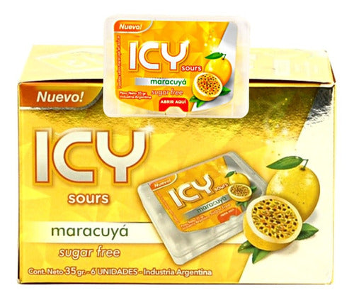 Icy Mints Passion Fruit Sugar-Free Candy 35g - 6 Units 0