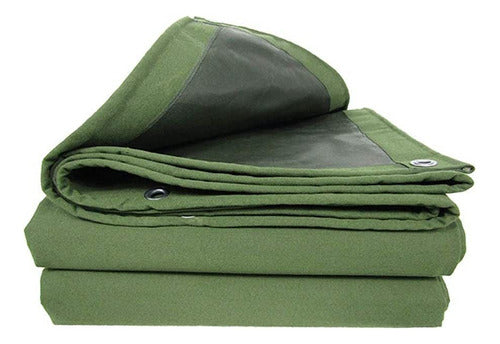 Deport Hit Lona Gruesa Verde Militar Reforzada Impermeable 7x5 M 0