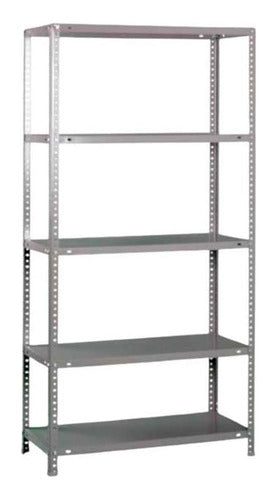 Lumax Metal Shelving Unit 120x30x200 Cm with 5 Shelves 0