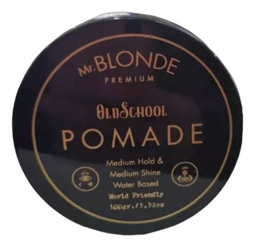 Kit Mr Blonde Ideal Peinado Barba Pelo Cera Pomada Polvo 3