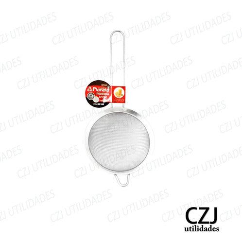 Kit Com 2 Peneiras De Inox Utensílios De Cozinha 12cm E 14cm 1