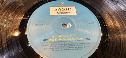 Sash Feat Rodriguez Ecuador Vinilo Maxi Uk Limited 1997 Hit 1