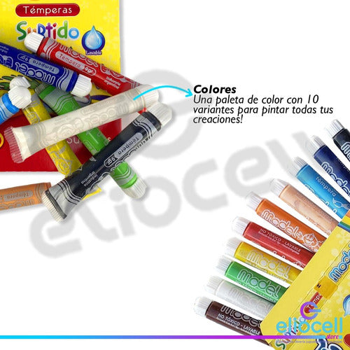 Model Tempera X10 Unidades Surtidas 7