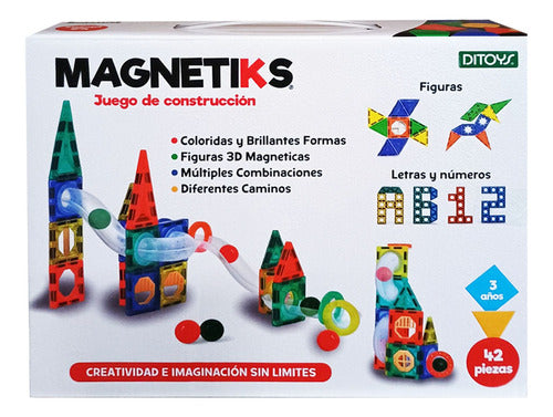 Ditoys Magnetiks Building Set - 42 Magnetic Pieces 0