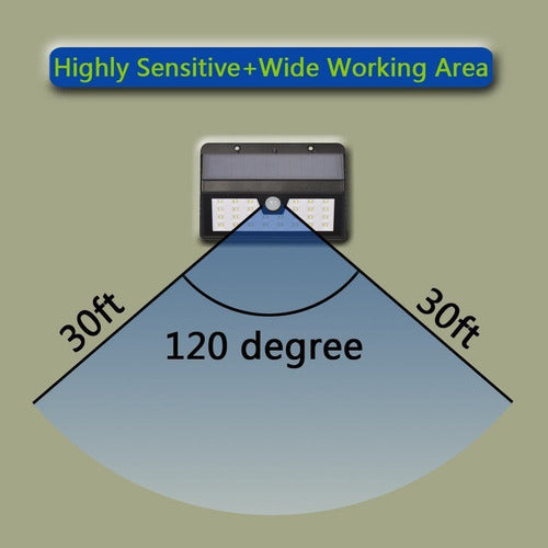 28led Energía Solar Motion Sensor Patio Seguridad Lámpara Pa 4