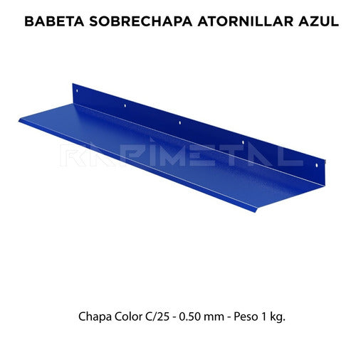 Rapimetal Zingueria Babeta Blue Screw-on Roofing Sheet 1.22 Meters 2