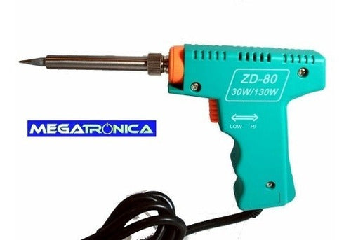 Dual Temperature 30W to 130W Pistol Type Soldering Iron ZD-80 1