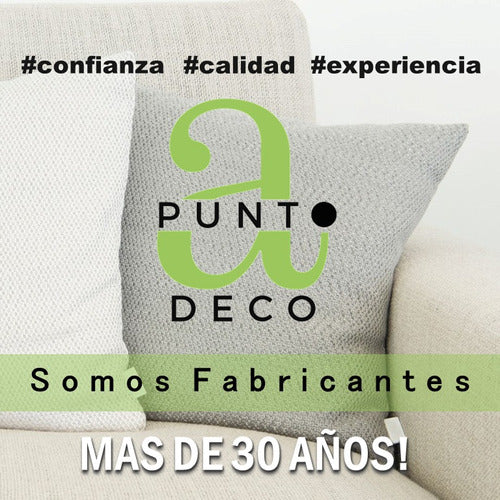 A Punto Deco 4 Fundas Sin Relleno Chenille 50x50 Con Fuelle Y Cierre 3