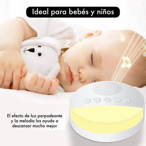 Maquina Ruido Blanco Para Dormir Con Luz De Noche 2