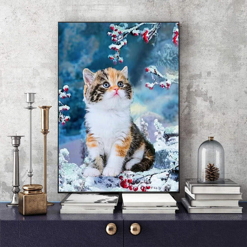 Snowplanet Diamond Art Painting Cat - Kits De Pintura De Mos 2