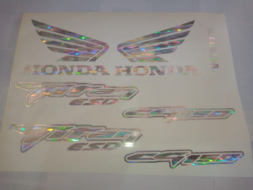 ImpresionCreativa Calcos Para Honda Cg Titan 150 Esd Holograficas Tornosoladas 1