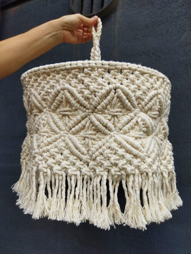 MARTI HOME Lampara Macramé Colgante Artesanal 1