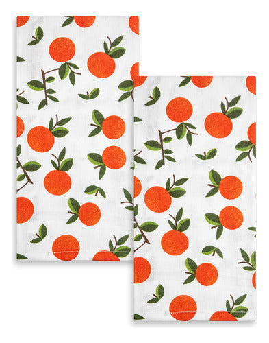 GMIcréatifs Kitchen Hand Towel Set of 2 - 100% Cotton 0