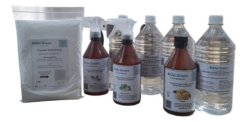 BIOXI GREEN Vinegar Cleaning 28% X 1 Ltr Rinse 3 Ltrs + Baking Soda X 1kg 1