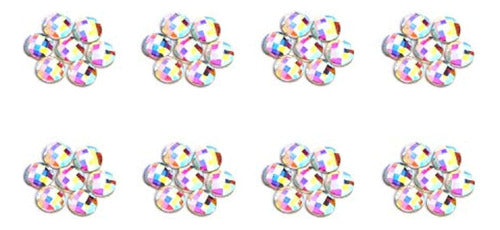 Cristales 3d Ab Nail Art Pedrería De Espalda Plana Gemas Pie 1