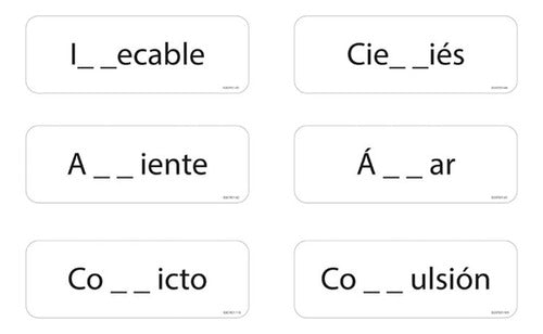 Juego Laminas Aprendizaje Claves Ortograficas - Dactic 2