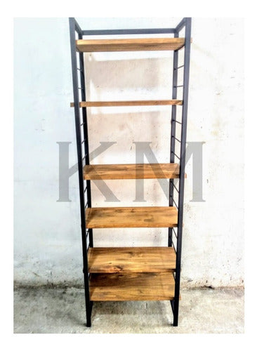 Adjustable Industrial Style Shelf 180x60x30 3