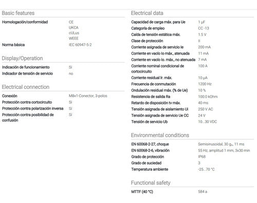 Sensor Inductivo M8 Semi Rasado C/conec M8 Balluff- Bes01zw 2