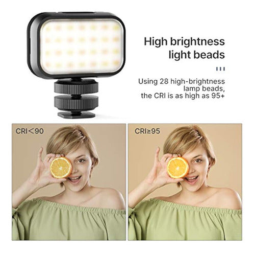 Pictron Vlogging Light VL28 LED Light for iPhone Mini Camera 1