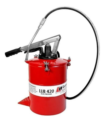 Bomba Graxa Engraxadeira Manual 8 Kg Alta Pressão Lub 420 0