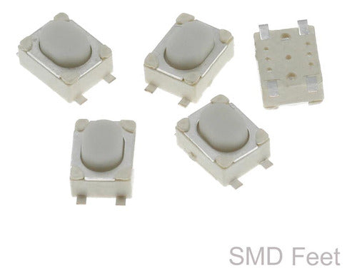 Keyfad Switch Pulsador 3x4x2.5mm 4 Patas 1