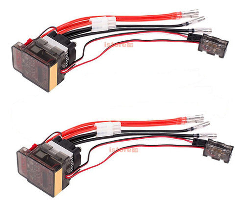 High Voltage 2pcs 7.2V-16V 320A Brushed ESC Controller for 1/10 1/12 RC Car 1